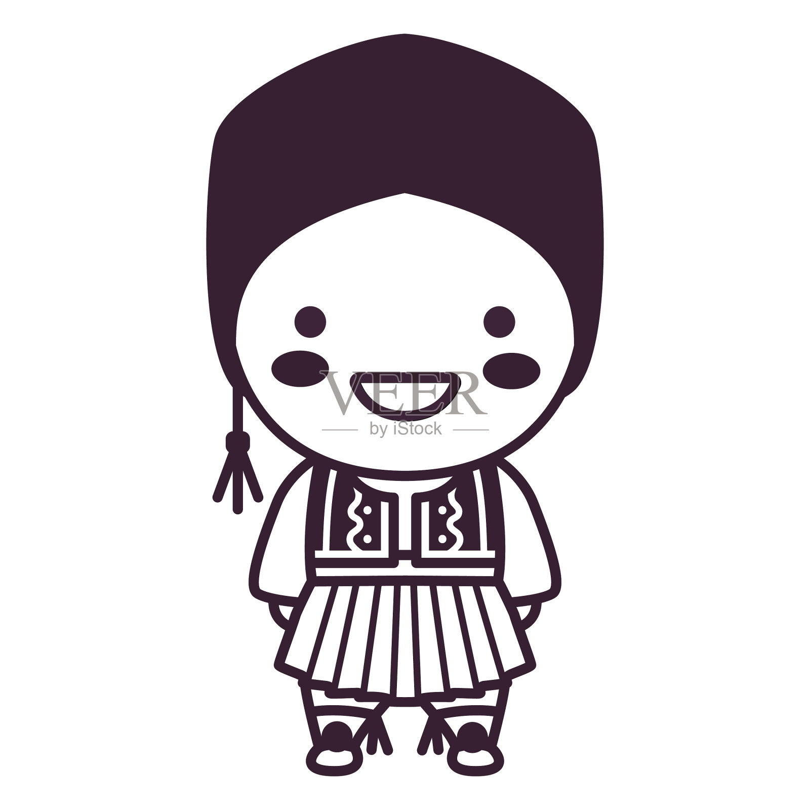 希腊憨态可掬的小男孩笑了设计元素图片