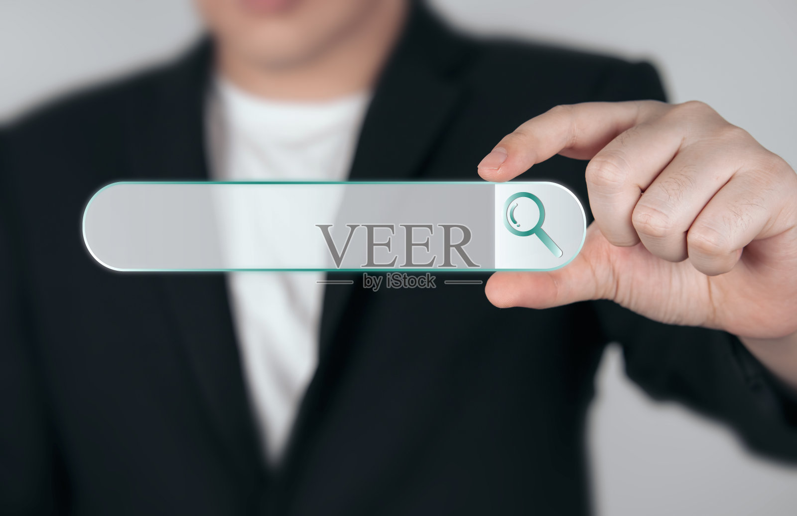 在网络世界中寻找信息的概念。照片摄影图片