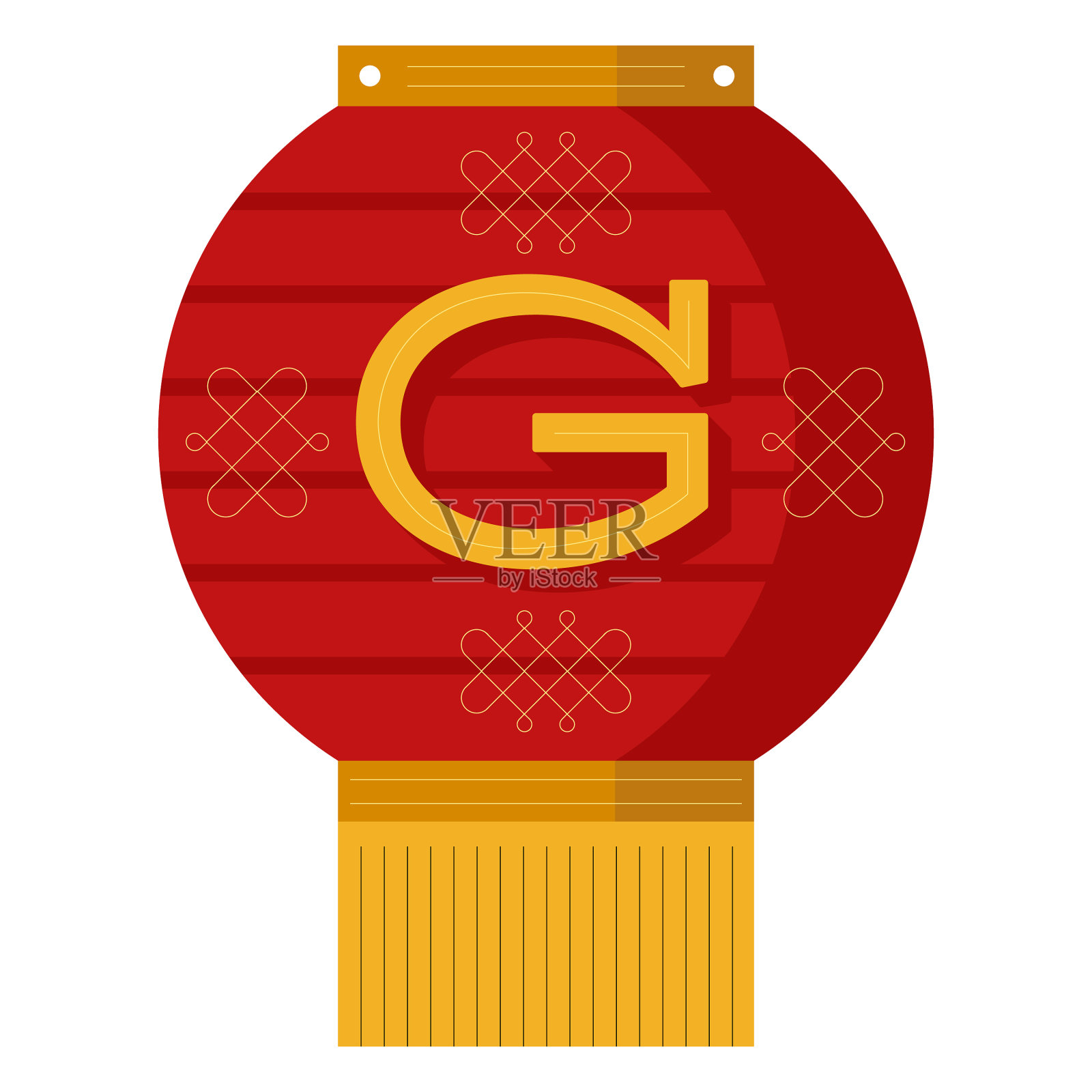 中国新年旗帜设计元素图片