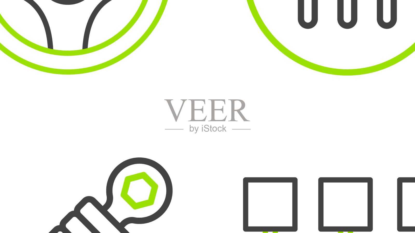 设定线换档、减震器和图标素材