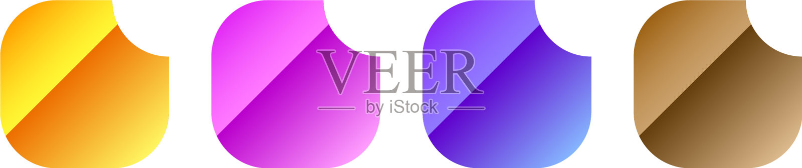 按钮横幅矩形模板插画图片素材