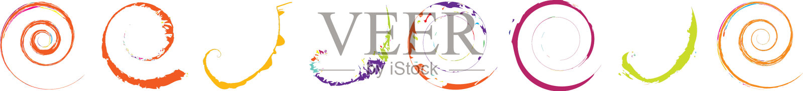 肮脏的纹理螺旋设计元素插画图片素材