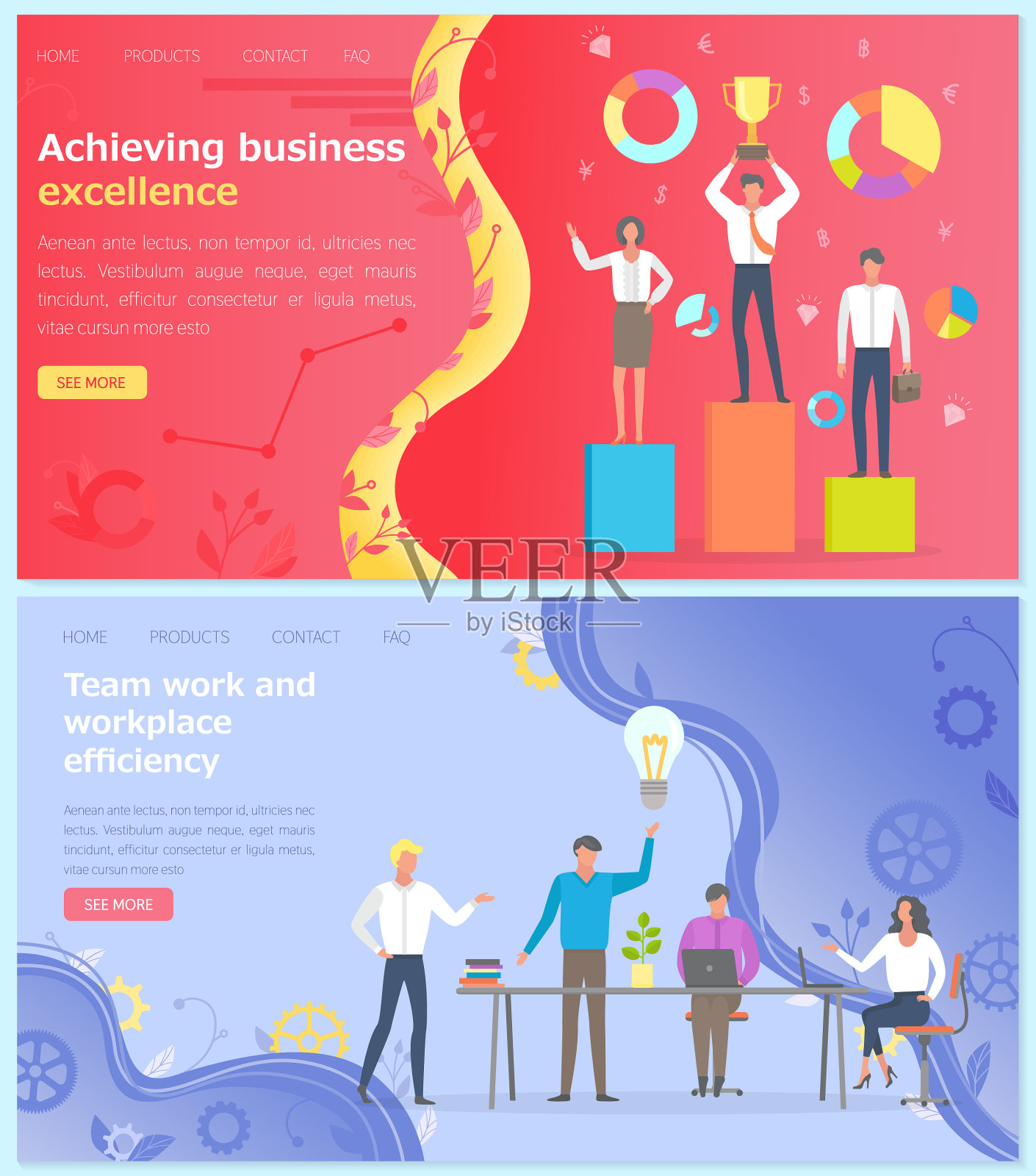 团队合作，提高工作效率设计模板素材