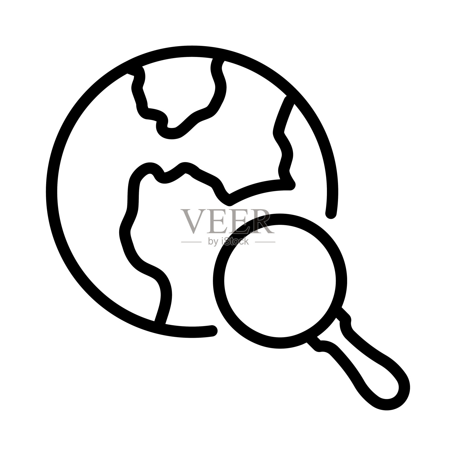 搜索网页图标插画图片素材