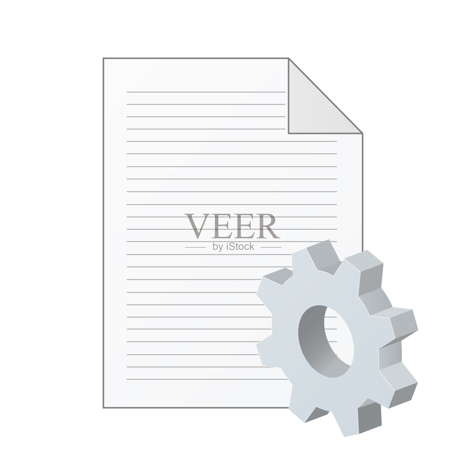 档案计算机文件齿轮图标设置图标或指令图标素材