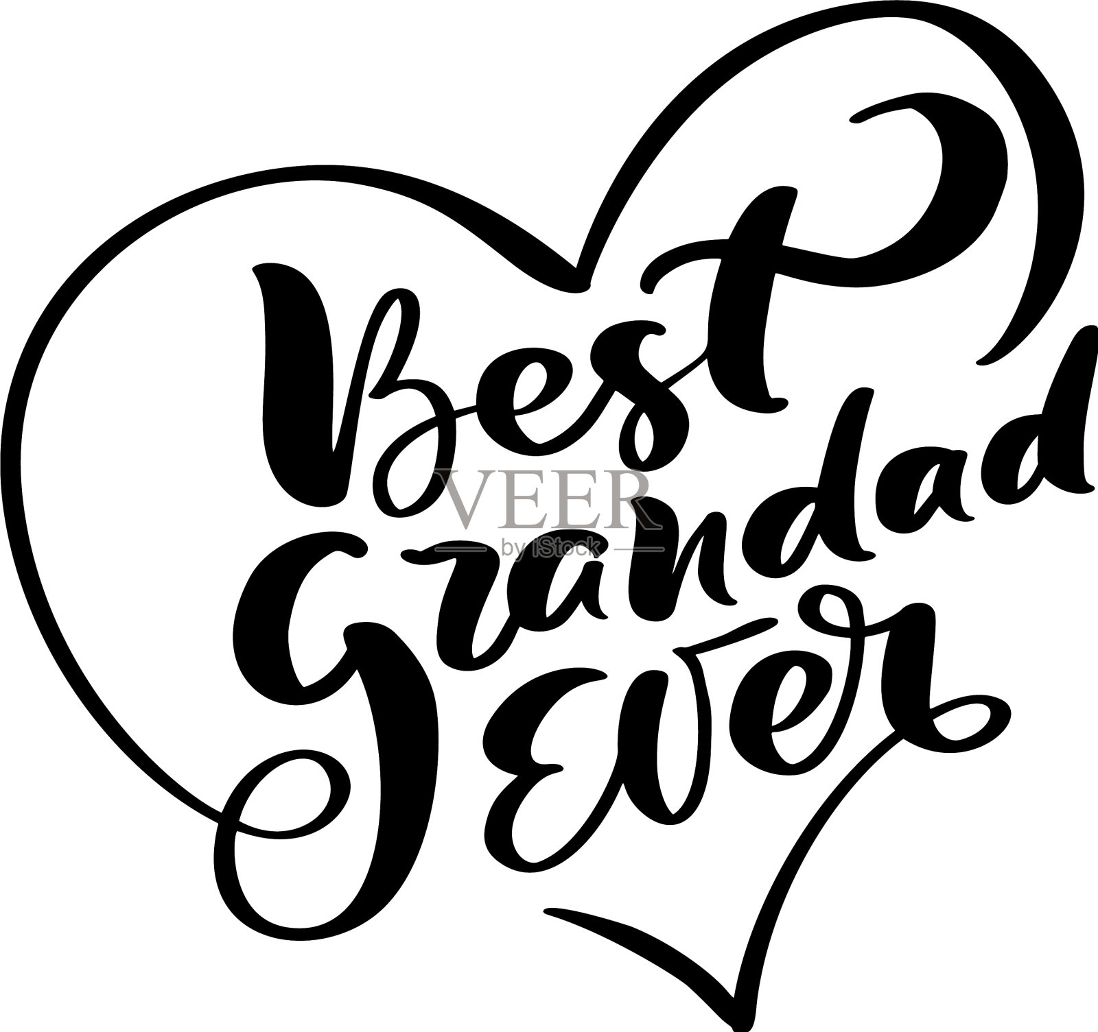 手写体书法家族设计元素图片