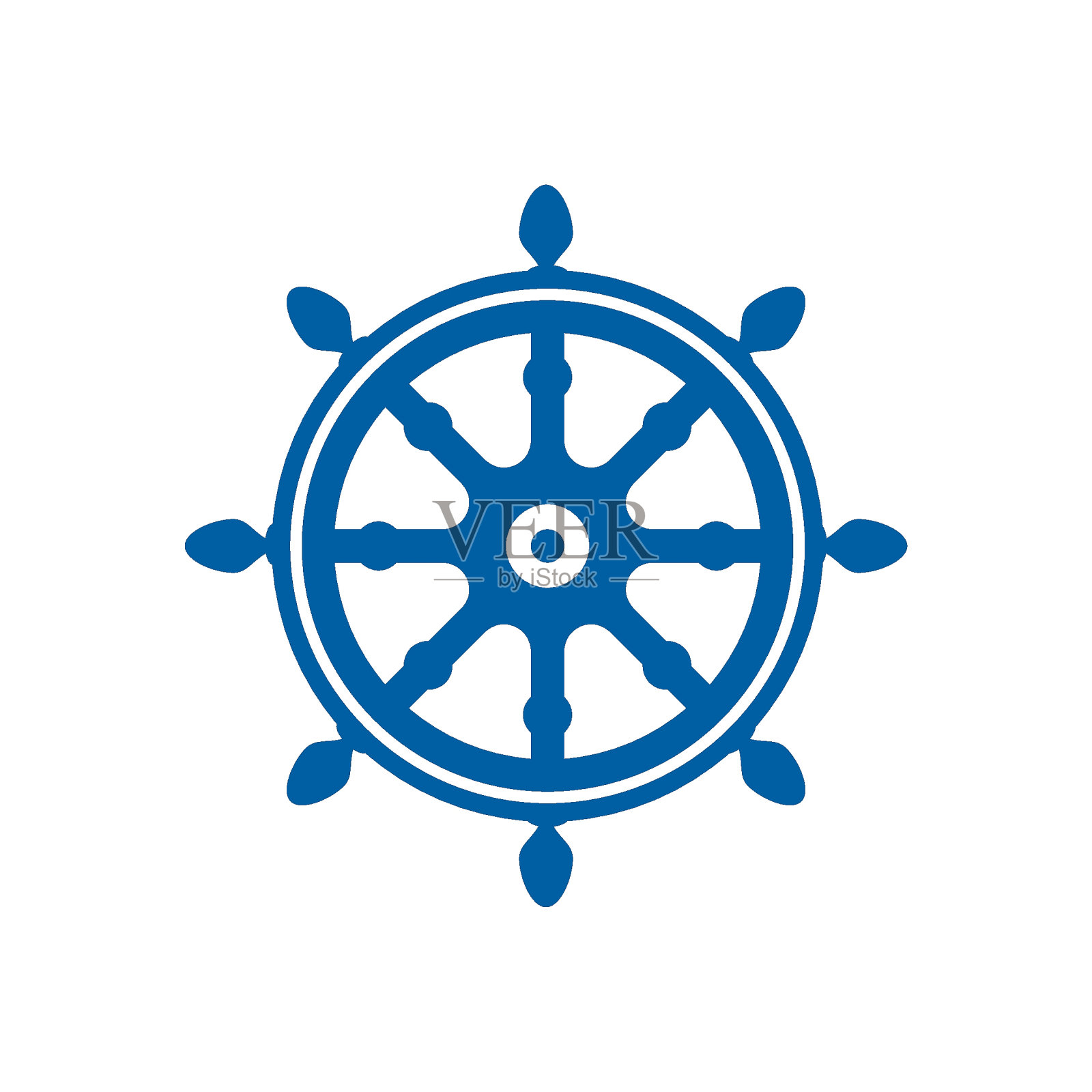 船舶转向航行标志矢量图标插图模板插画图片素材