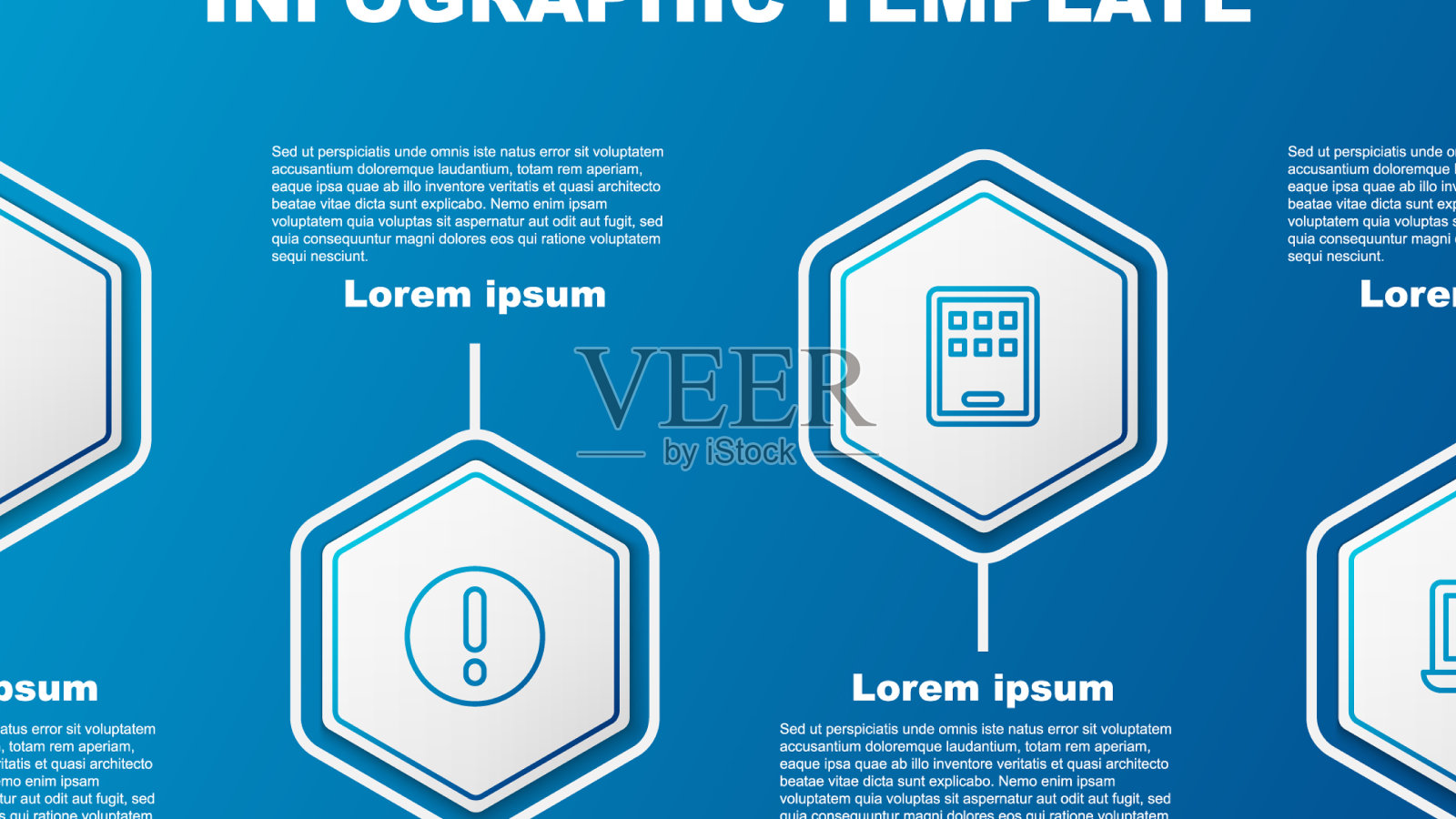 设置行钢笔笔尖语音泡和插画图片素材