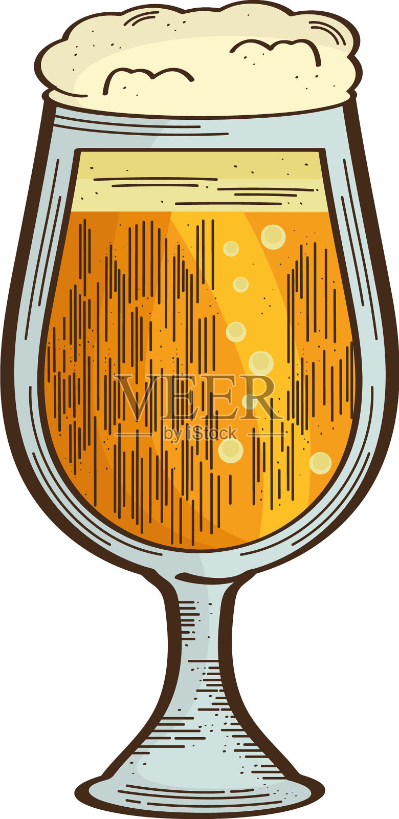 黄金啤酒杯饮料设计元素图片