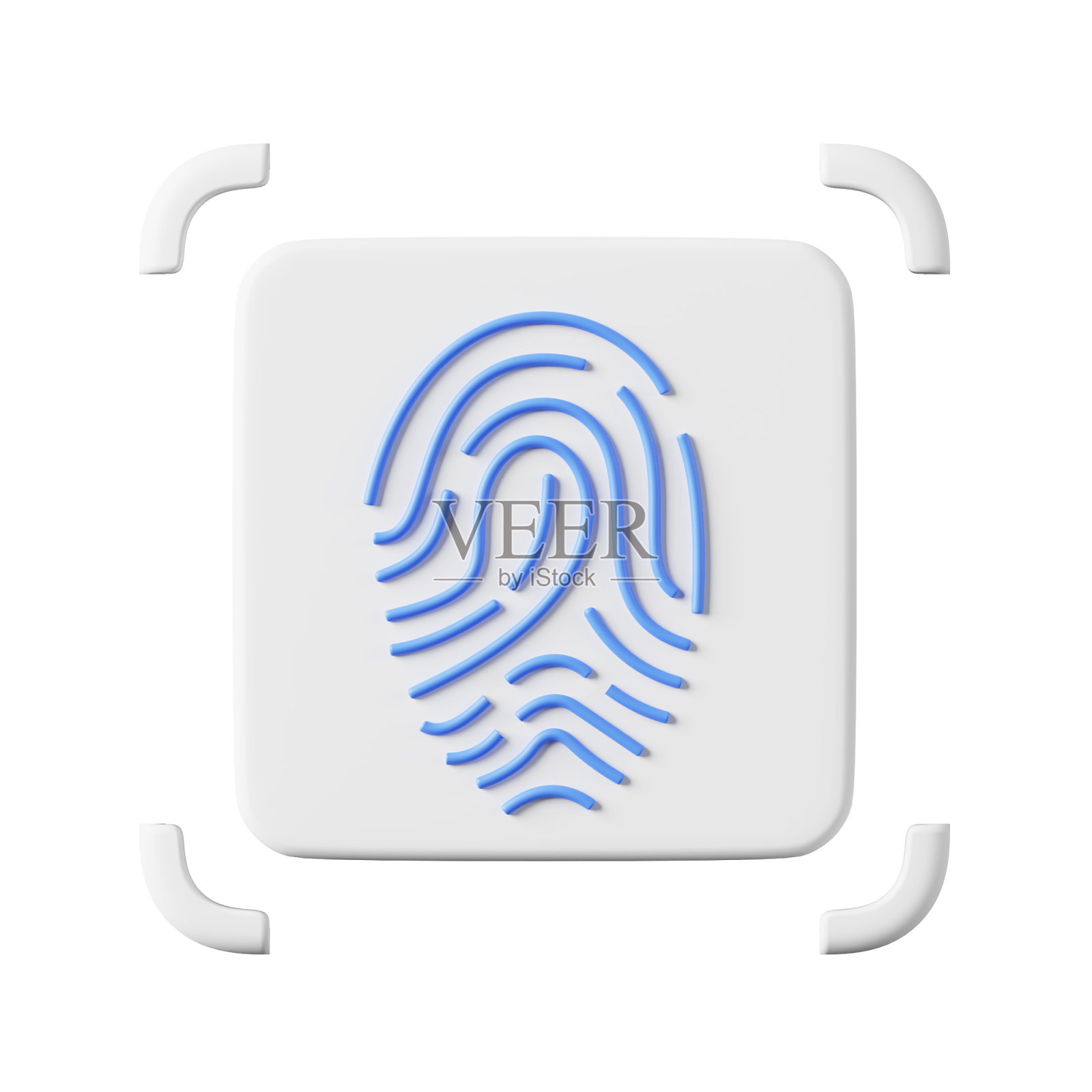 指纹屏或生物识别门禁，指纹屏安全系统概念照片摄影图片