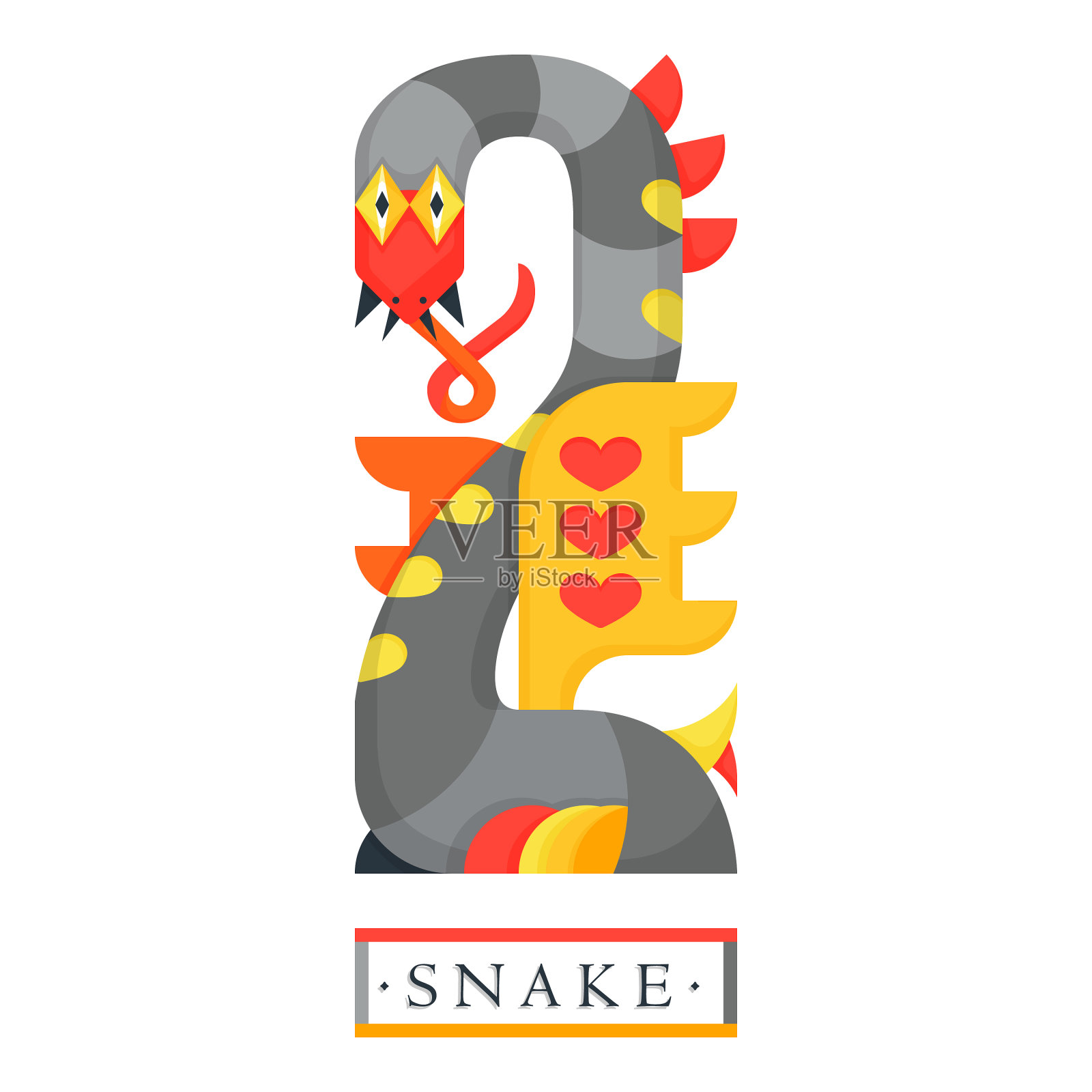 幻想龙传说有翼蛇中世纪插画图片素材