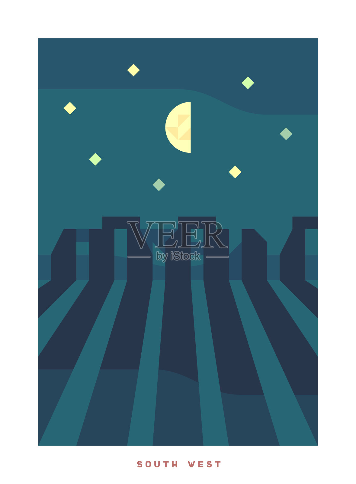 环游英国插画图片素材