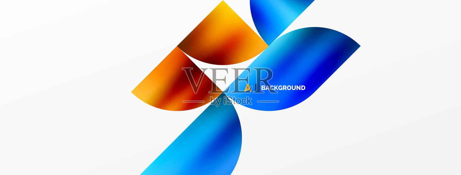 圆形几何背景金属色光泽插画图片素材