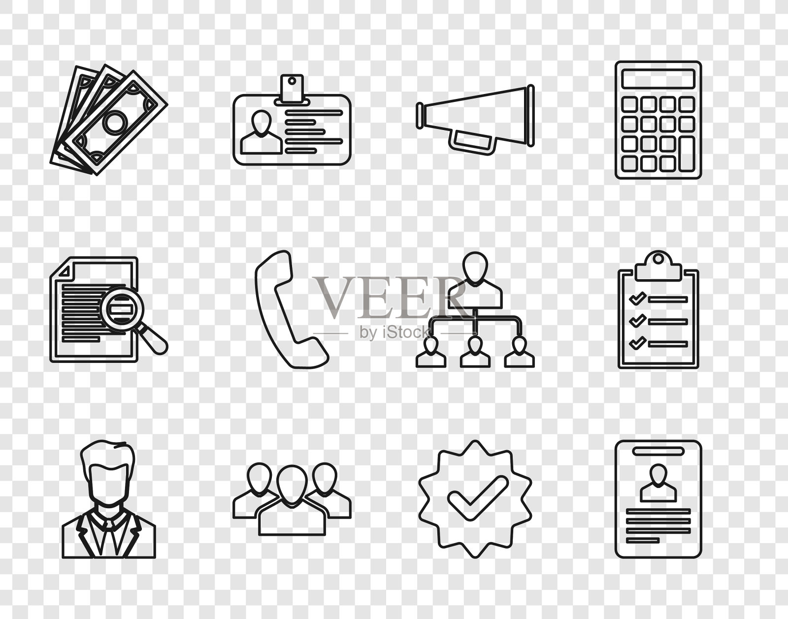 西装男士的套装线用户图标素材