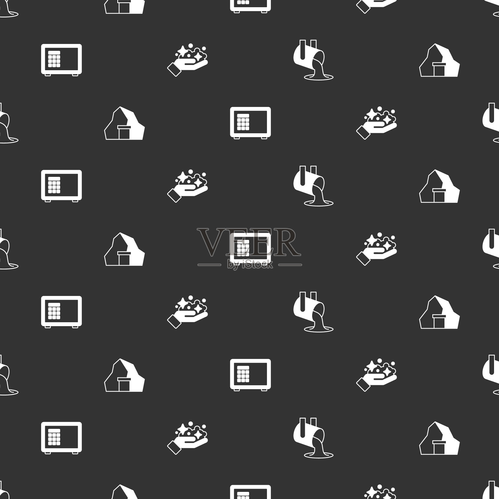 把熔化的金子倒在金矿里，安全而又图标素材