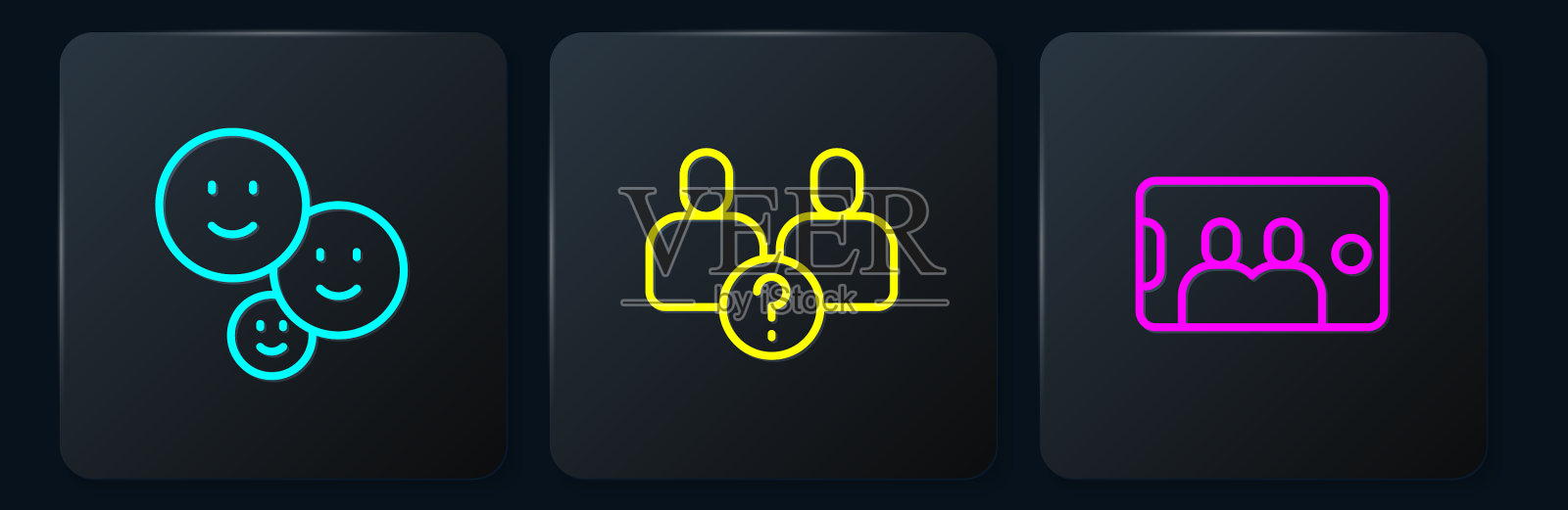 定行友谊日快乐手机自拍图标素材