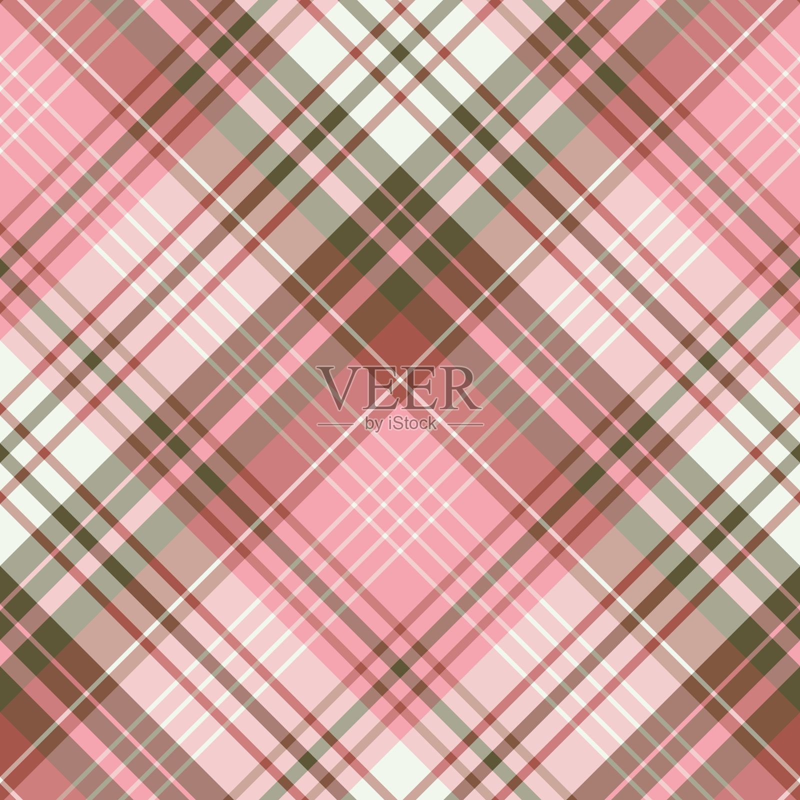 亮粉色和暗粉色的无缝图案插画图片素材