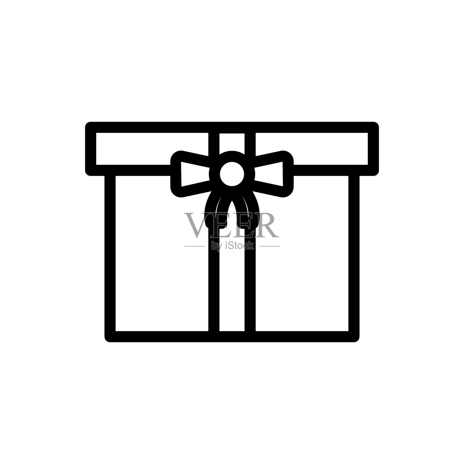 礼盒图标与丝带图标相关的婚礼插画图片素材