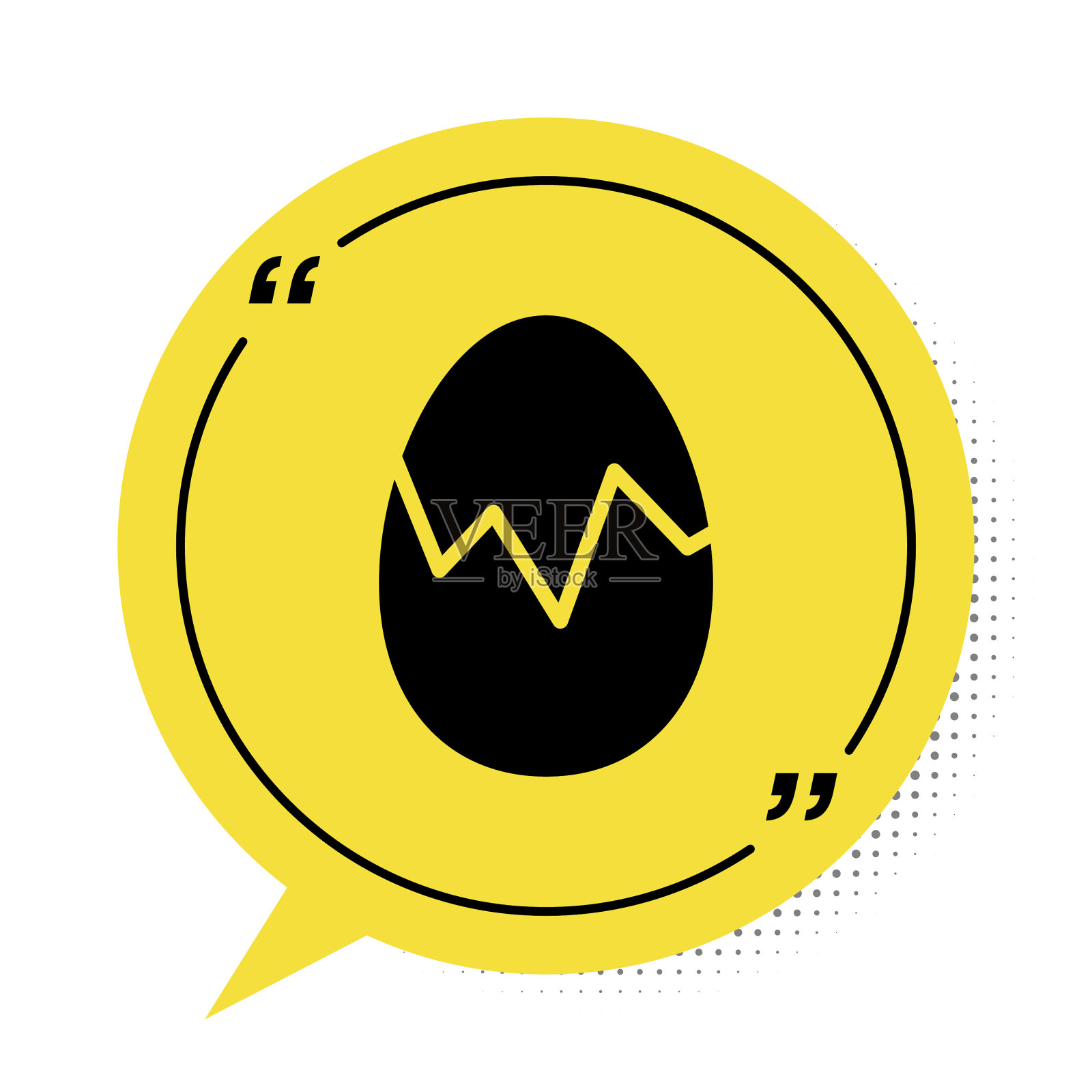 黑色破碎鸡蛋图标孤立在白色背景插画图片素材