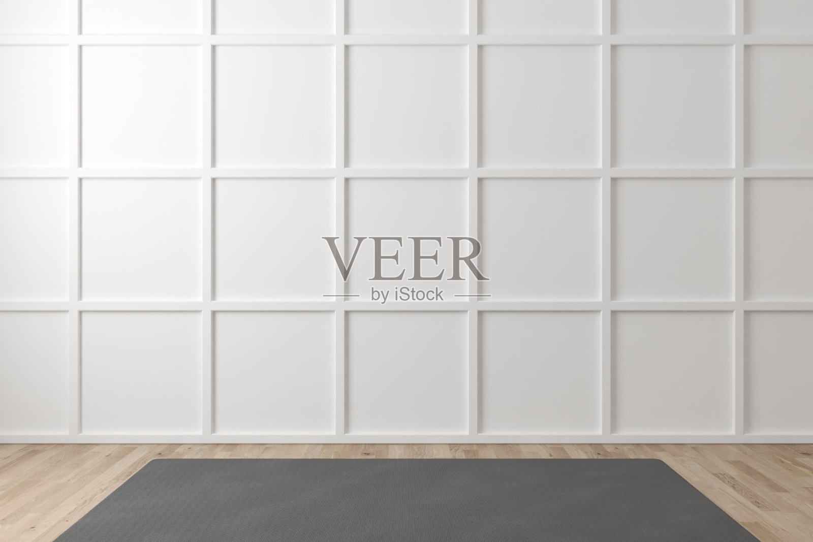 室内场景与墙壁模拟和复制空间。三维演示照片摄影图片