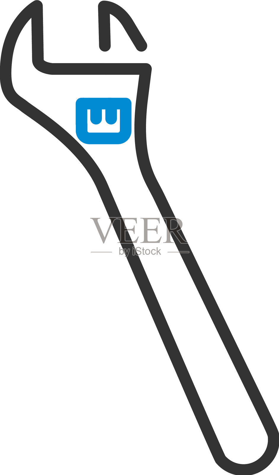 活动扳手图标设计元素图片