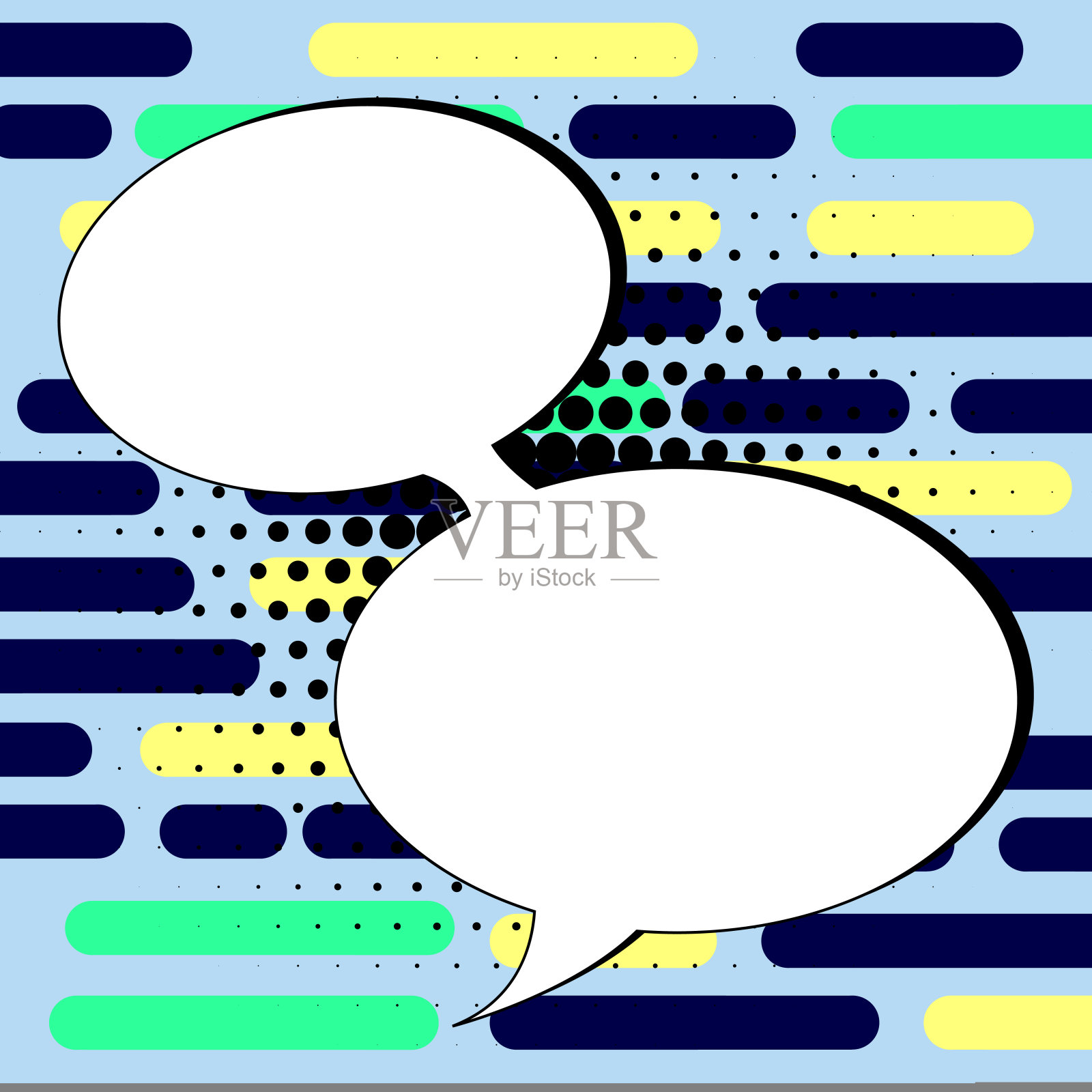 漫画设计框架。美丽的相框与Boom泡沫设计拼贴，有趣可爱的漫画照片收集的孩子，设计图纸插画图片素材