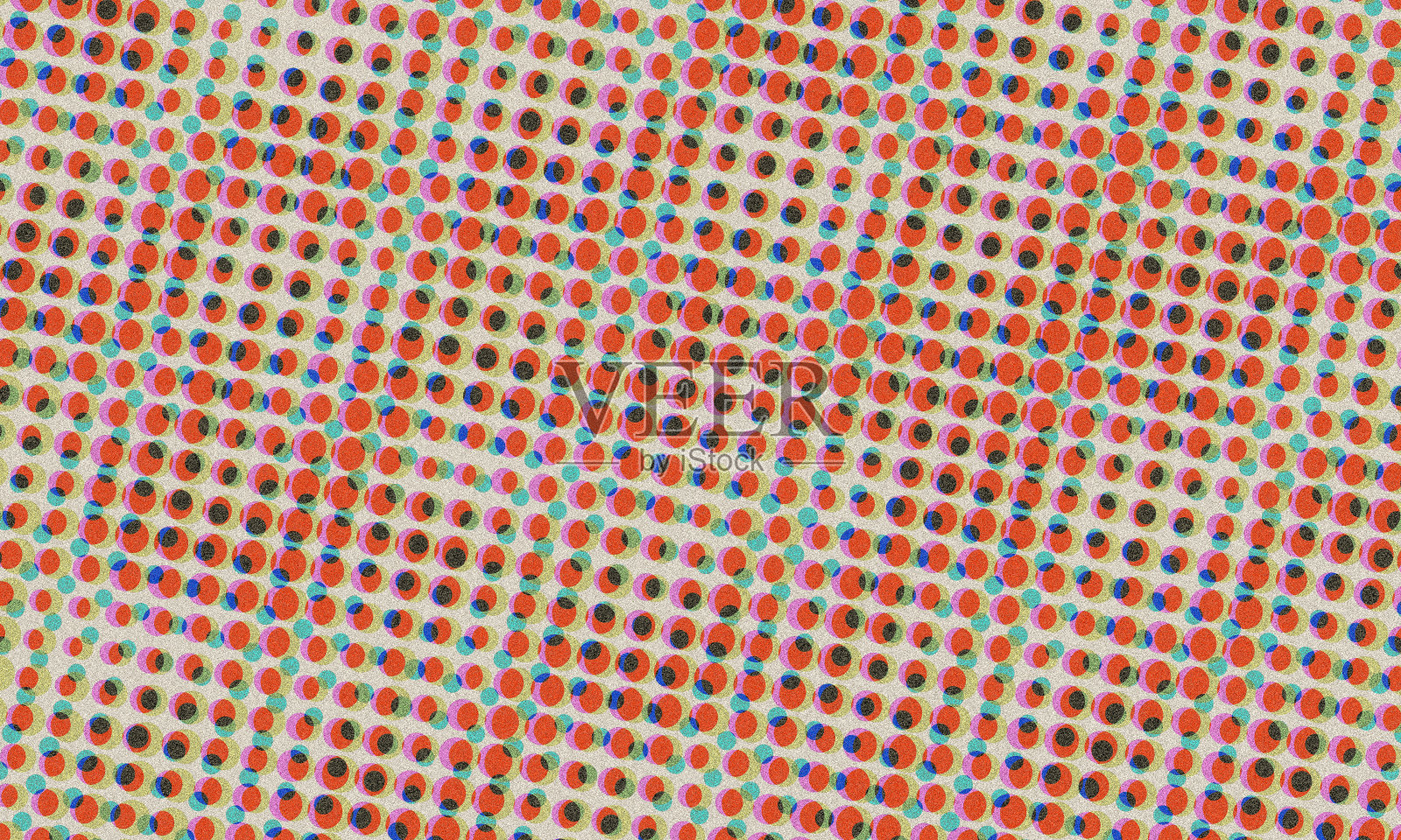 五颜六色的红色和绿色半色调复古背景插画图片素材