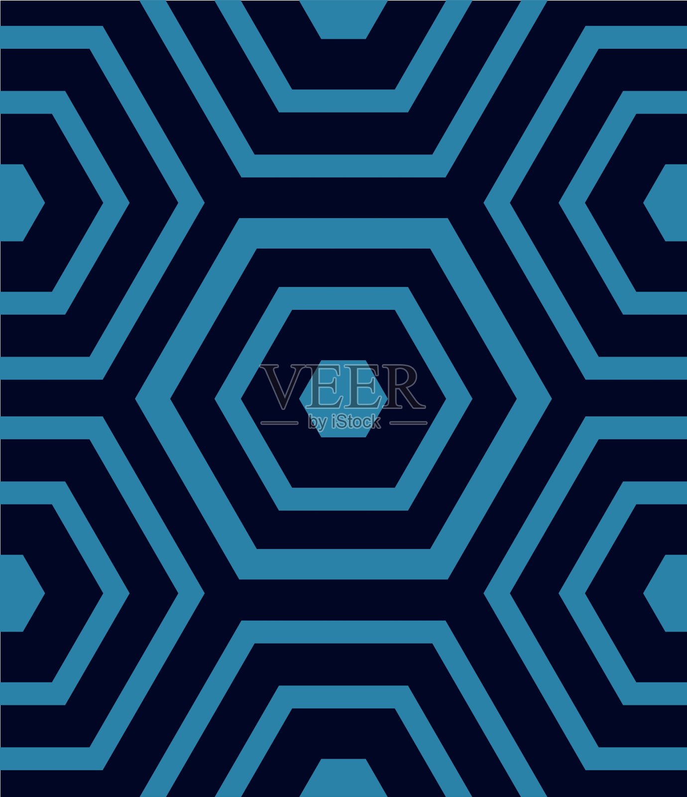 几何无缝模式。现代的纹理。极简风格中重复的几何线条蓝色背景的商业理念，印刷，纺织品。艺术矢量插图。插画图片素材