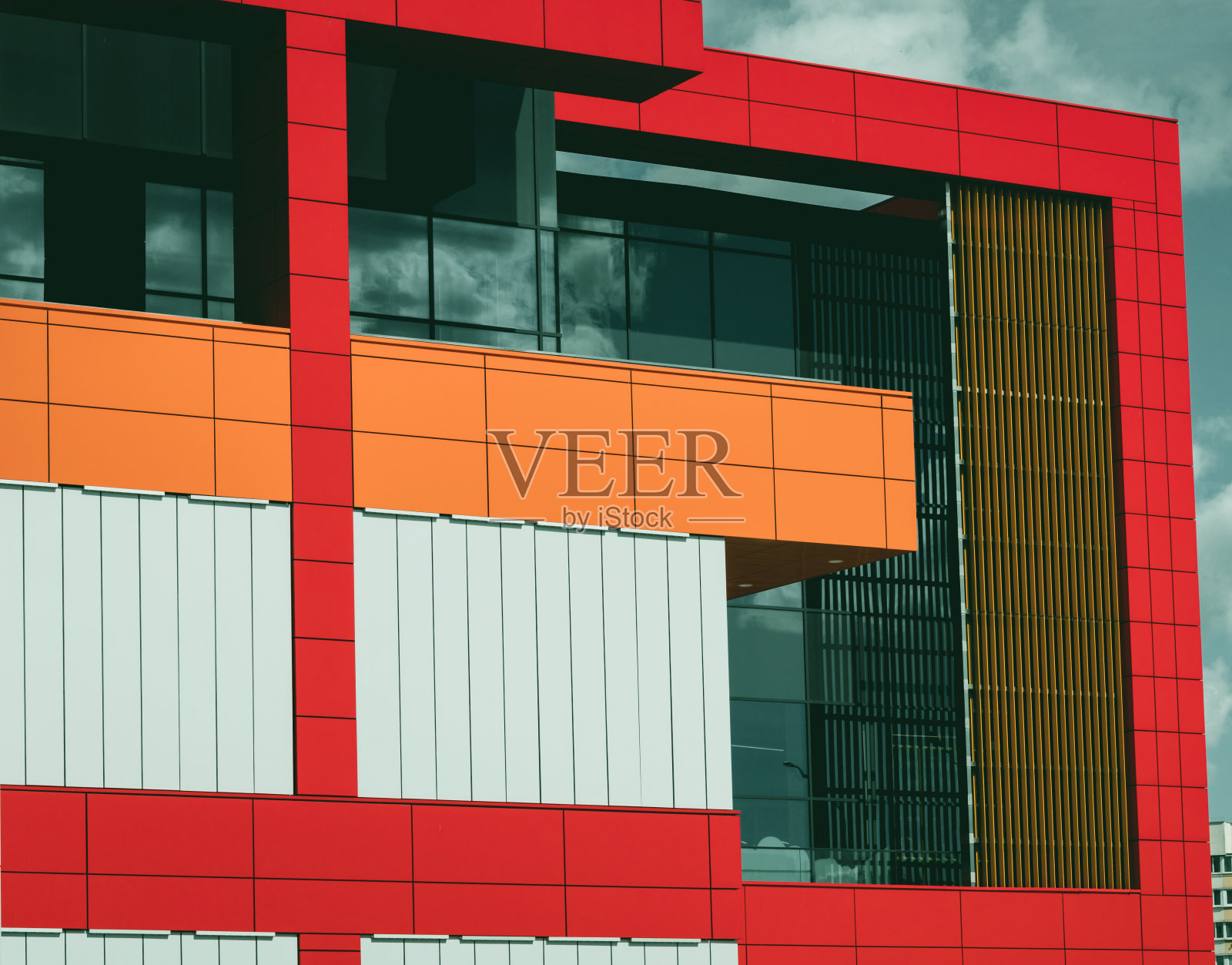 现代建筑立面的一部分照片摄影图片