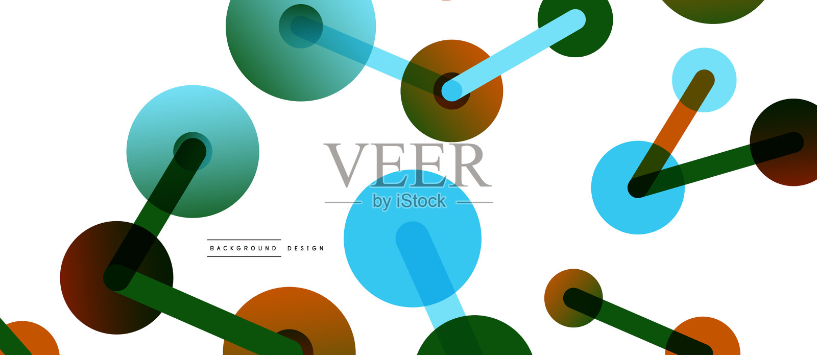 抽象的背景圆点由线连接插画图片素材