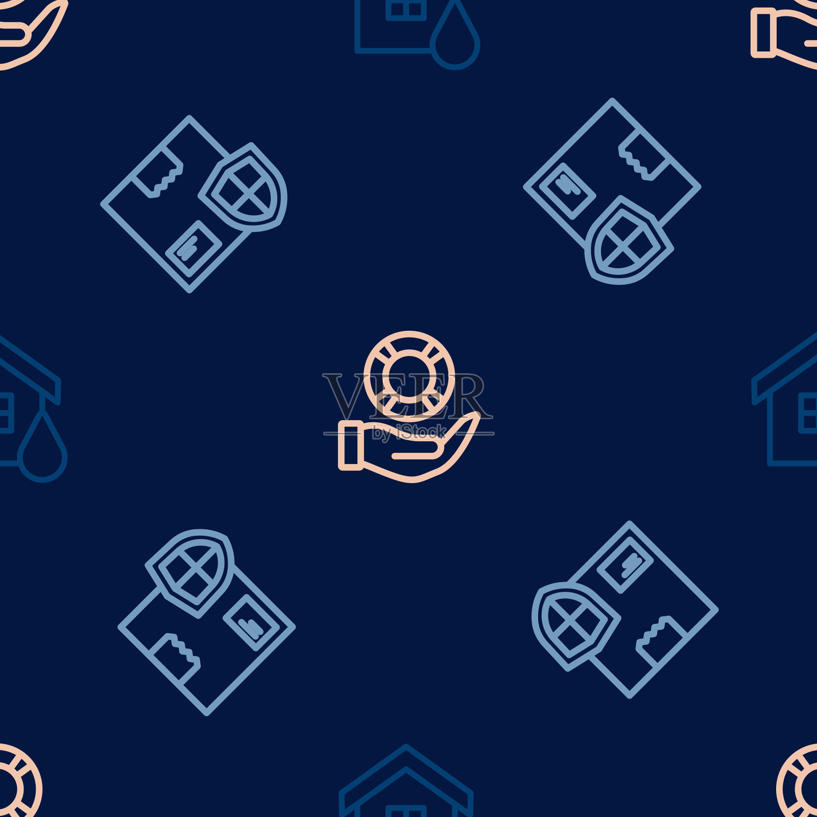 设置线房洪水配送安全带图标素材