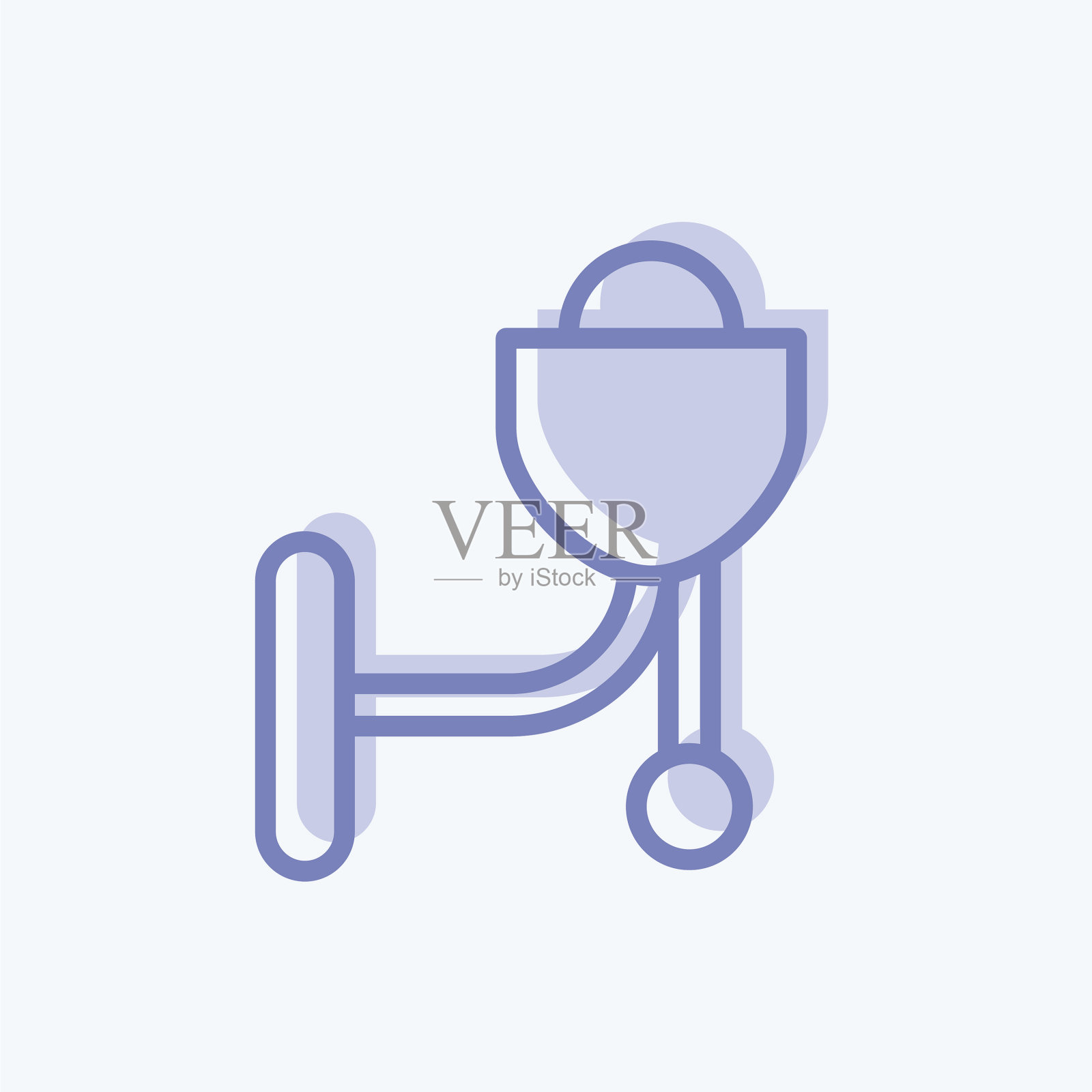 图标壁灯适合家居符号两种色调插画图片素材