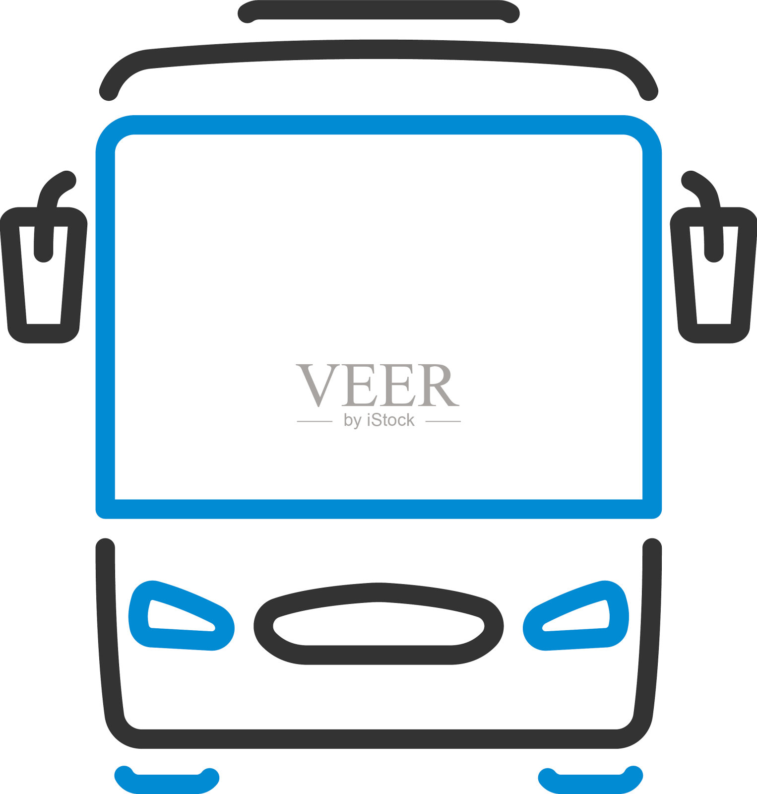 观光巴士图标插画图片素材