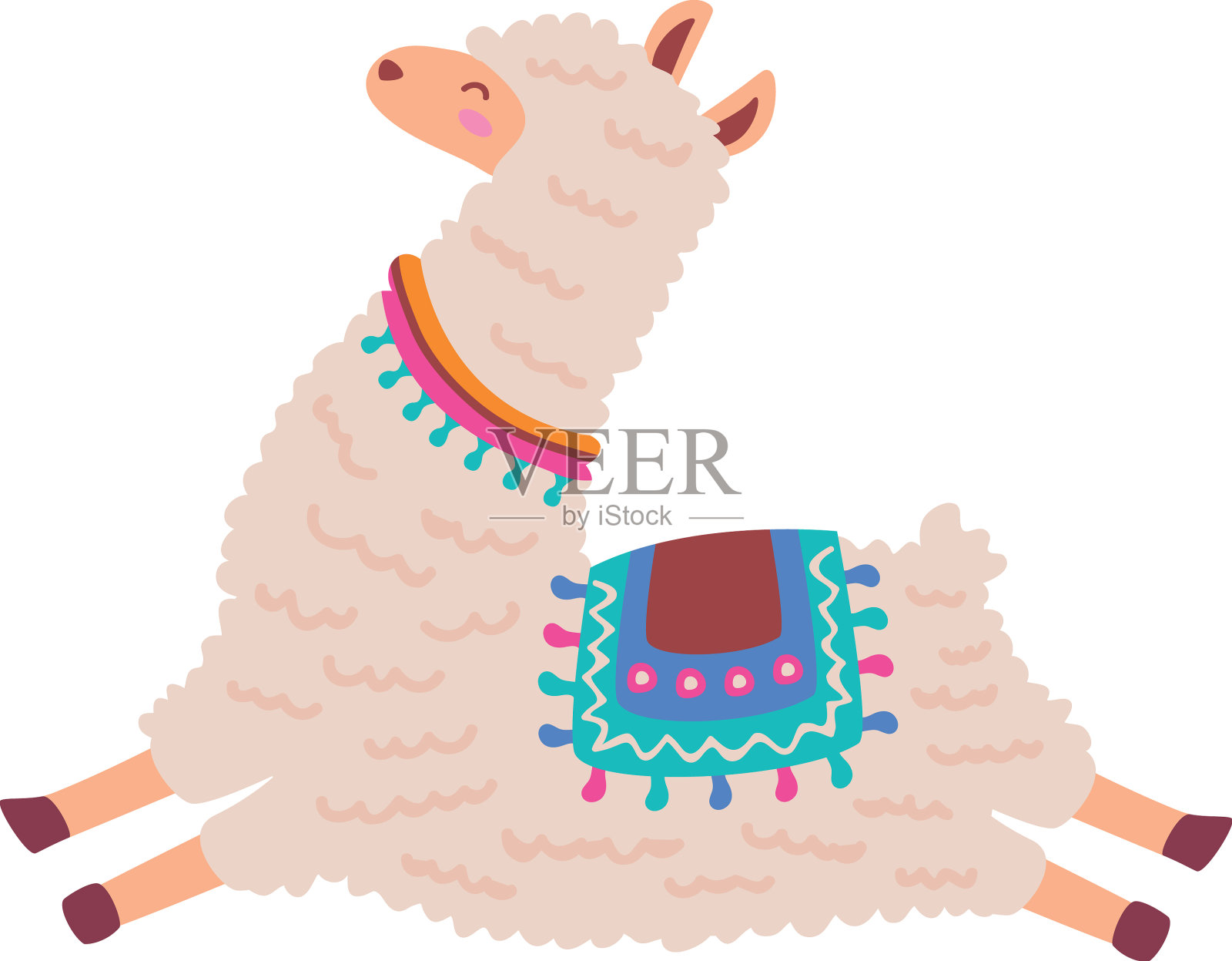 可爱的骆驼跳设计元素图片