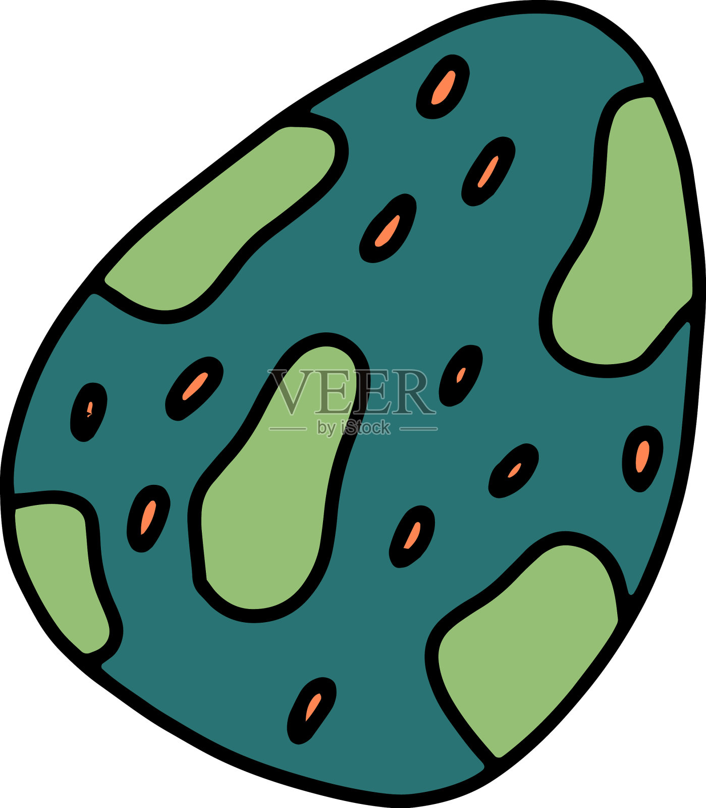 恐龙涂鸦彩蛋分离设计元素图片