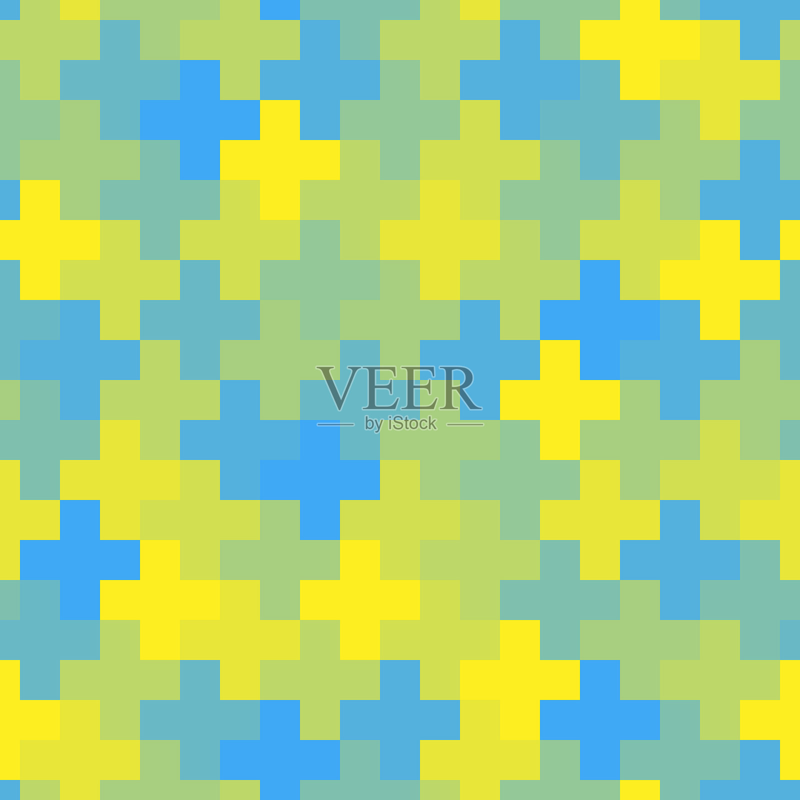 无缝抽象几何图案与交叉插画图片素材