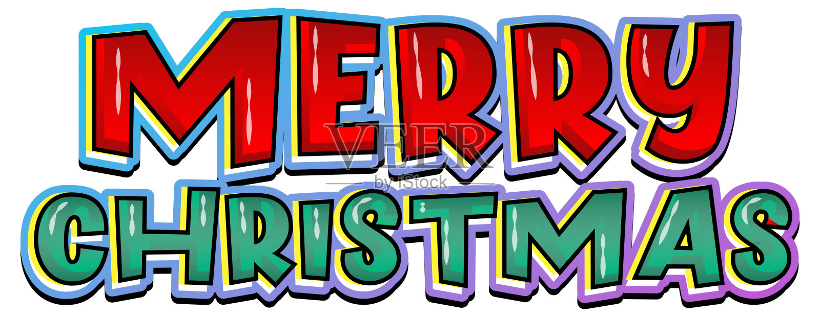 圣诞节字体Logo banner设计元素图片