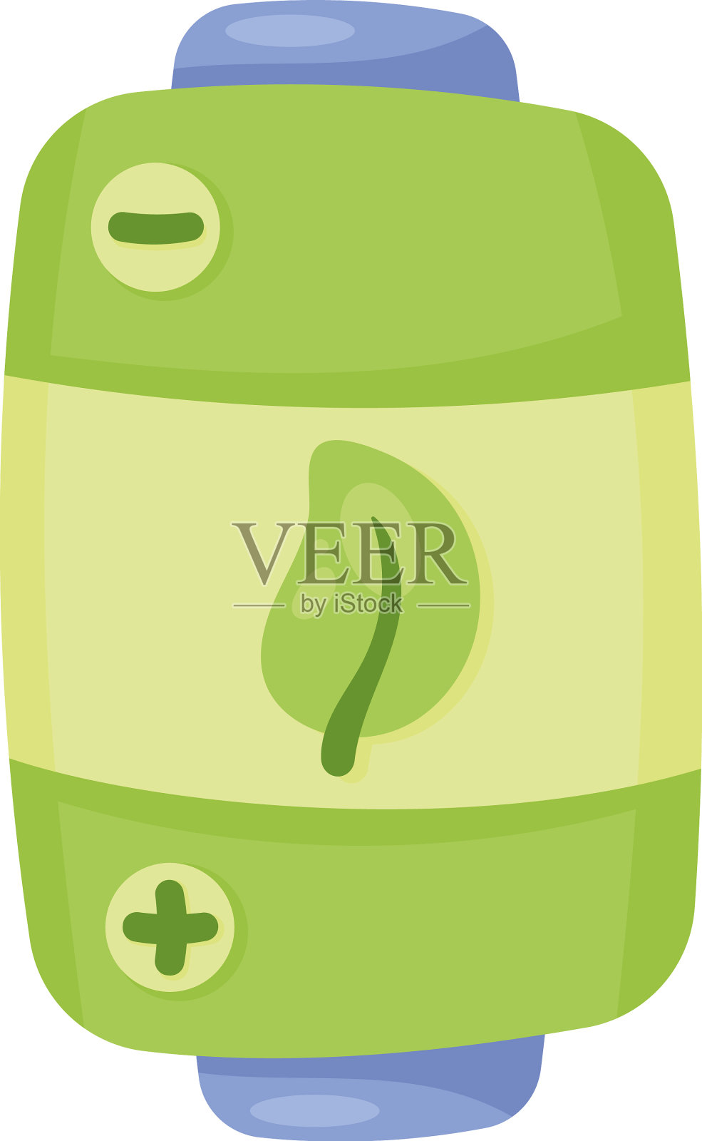 绿色电池供电设计元素图片