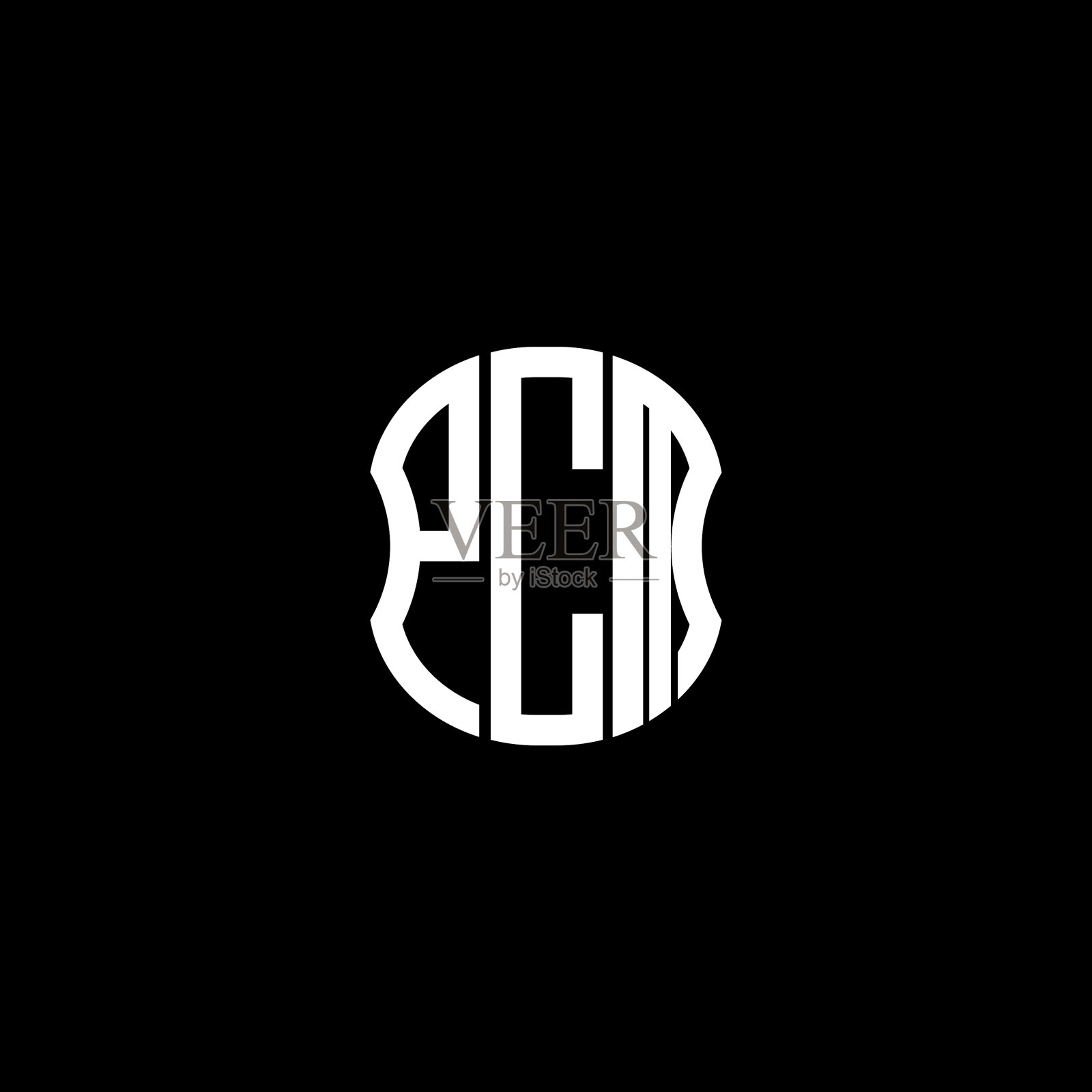 PCM字母logo抽象创意设计PCM插画图片素材