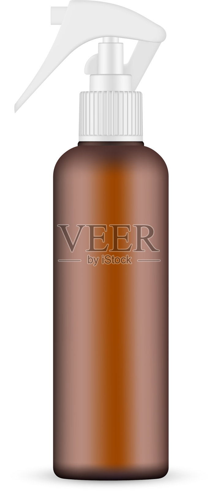 琥珀瓶样机与隔离喷雾器设计元素图片