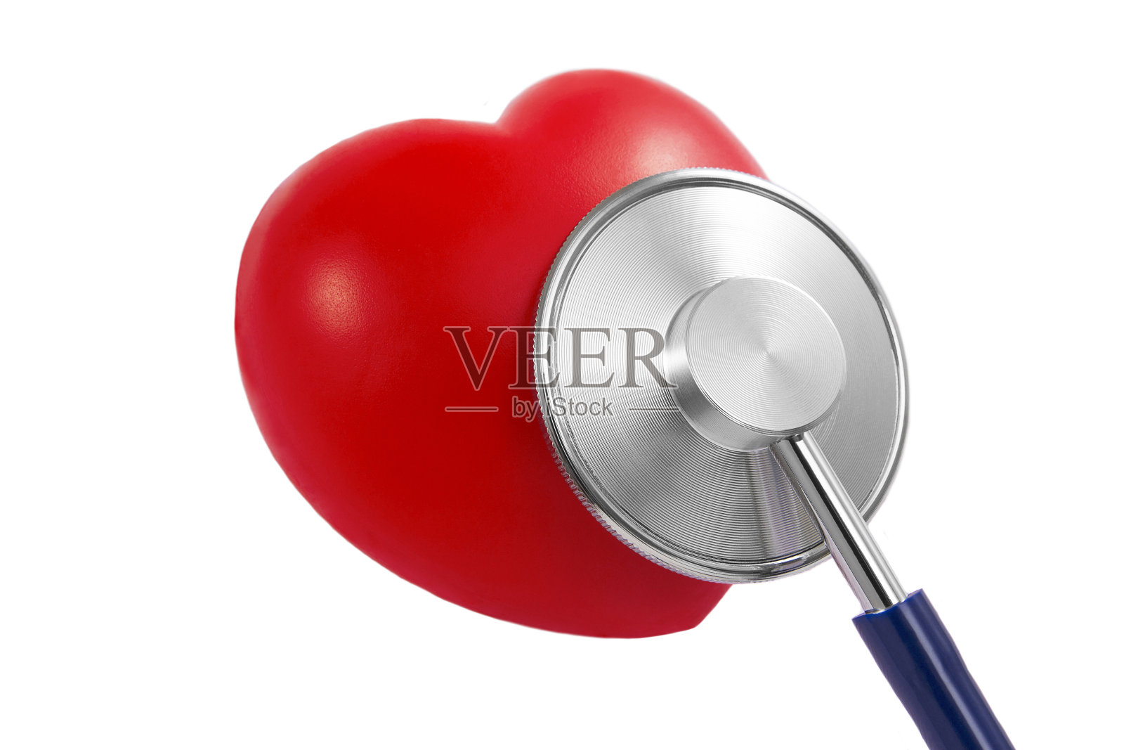 听诊器和心脏照片摄影图片