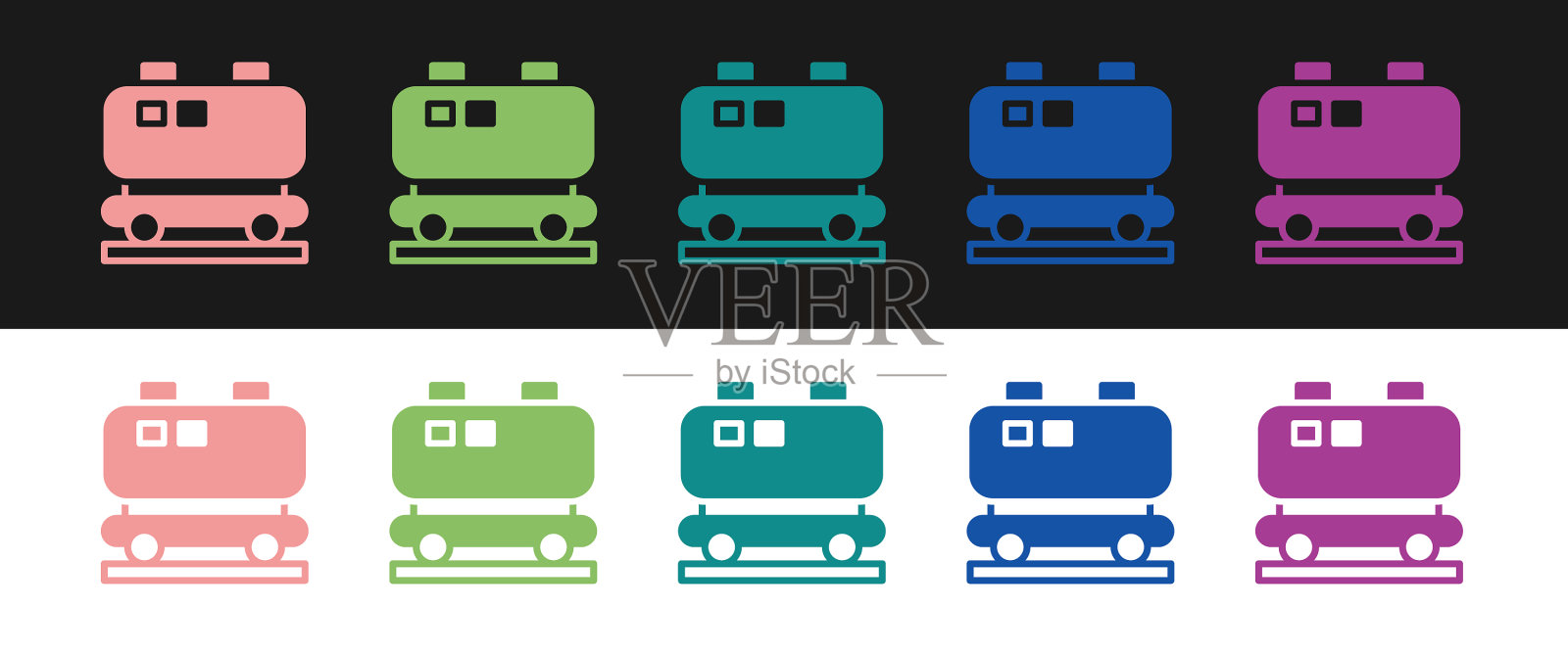将油轨水箱图标隔离在黑色和上图标素材