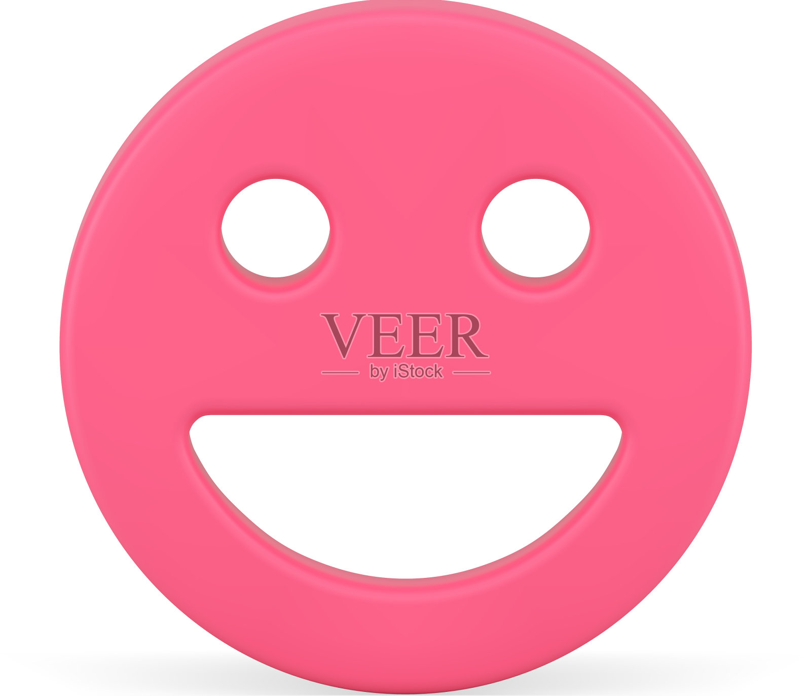 粉色亮晶晶的微笑表情符号表情快乐的性格设计元素图片