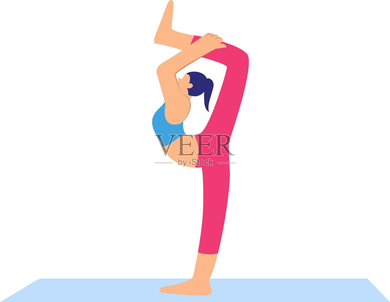 每天练习瑜伽有助于身体保持健康设计元素图片