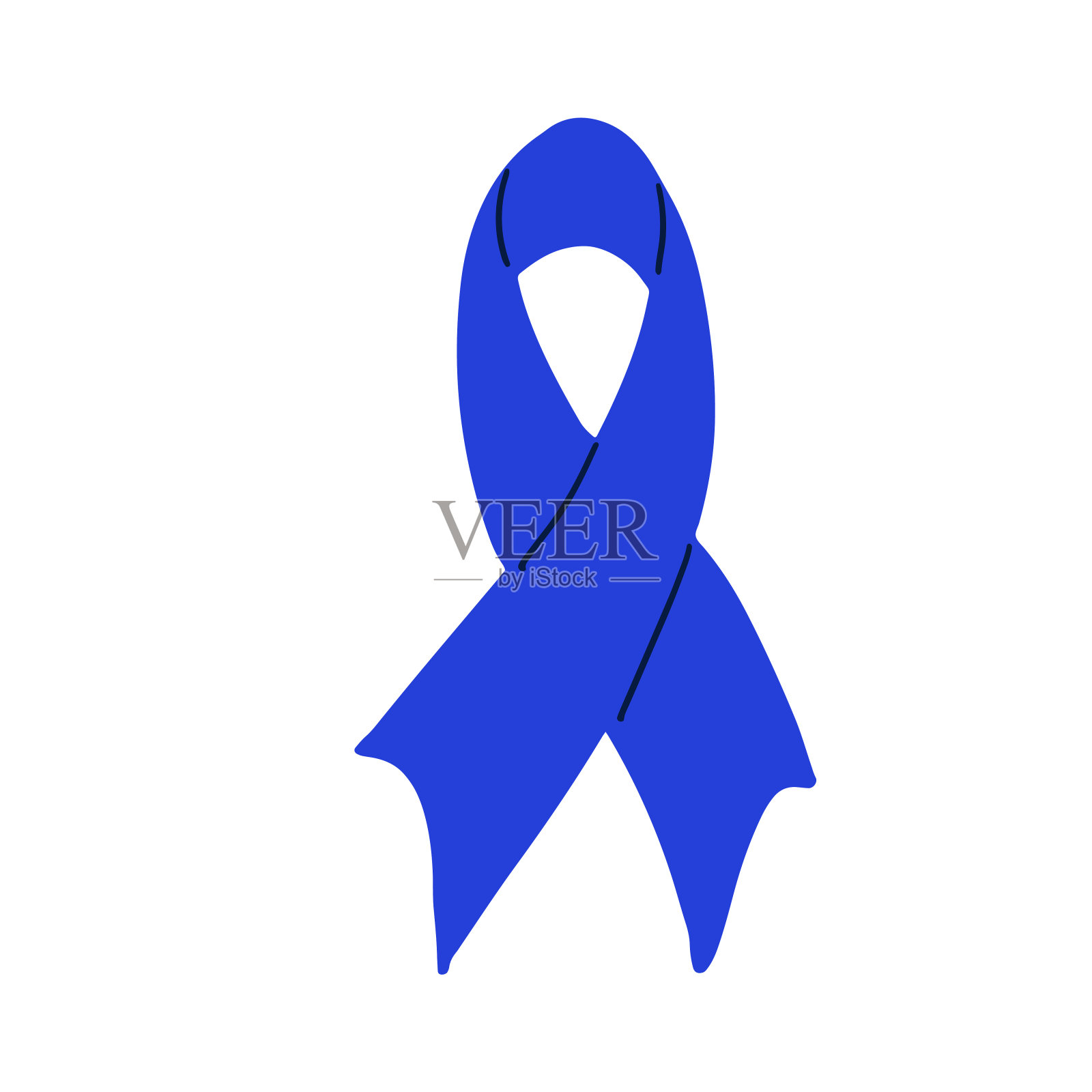 全国防止欺凌月十月网页横幅。蓝色支持和意识丝带符号。矢量图插画图片素材