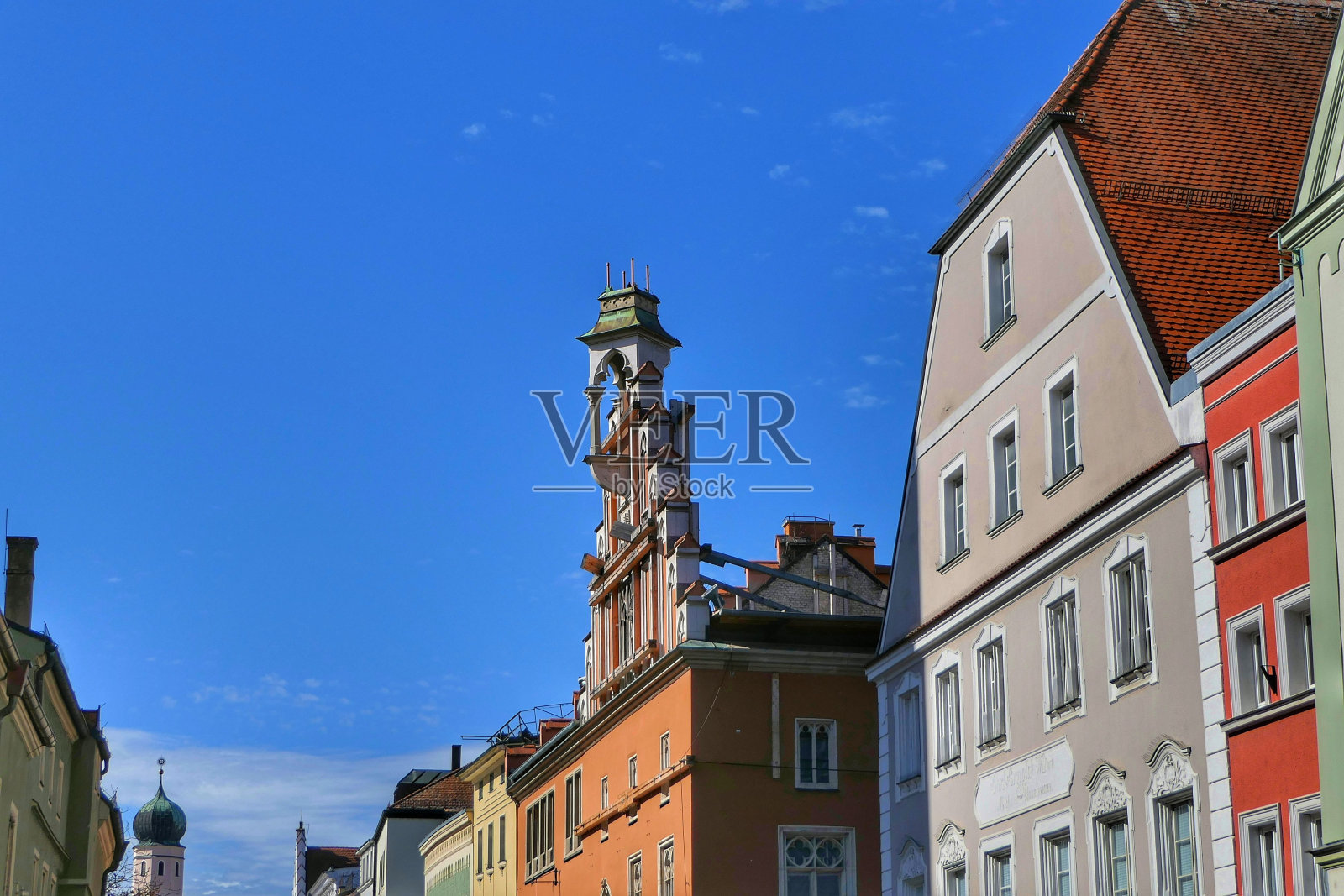 德国巴伐利亚州斯特劳宾的城市摄影照片摄影图片