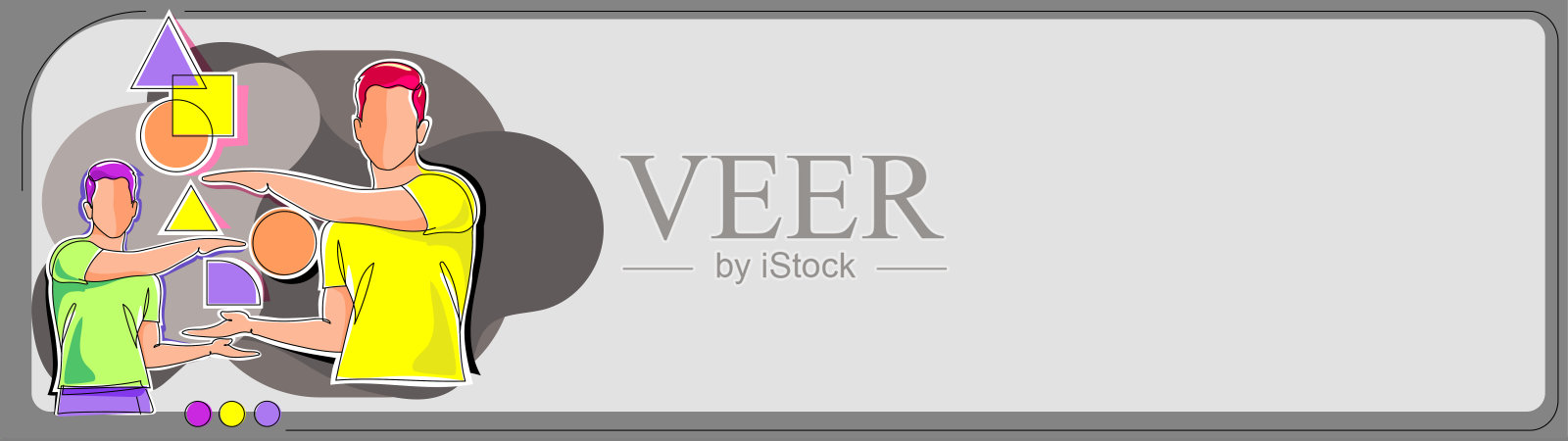 两位同事展示最近的重要更新。商人展示新的重要公告。高管谈论当前的相关成就..设计元素图片