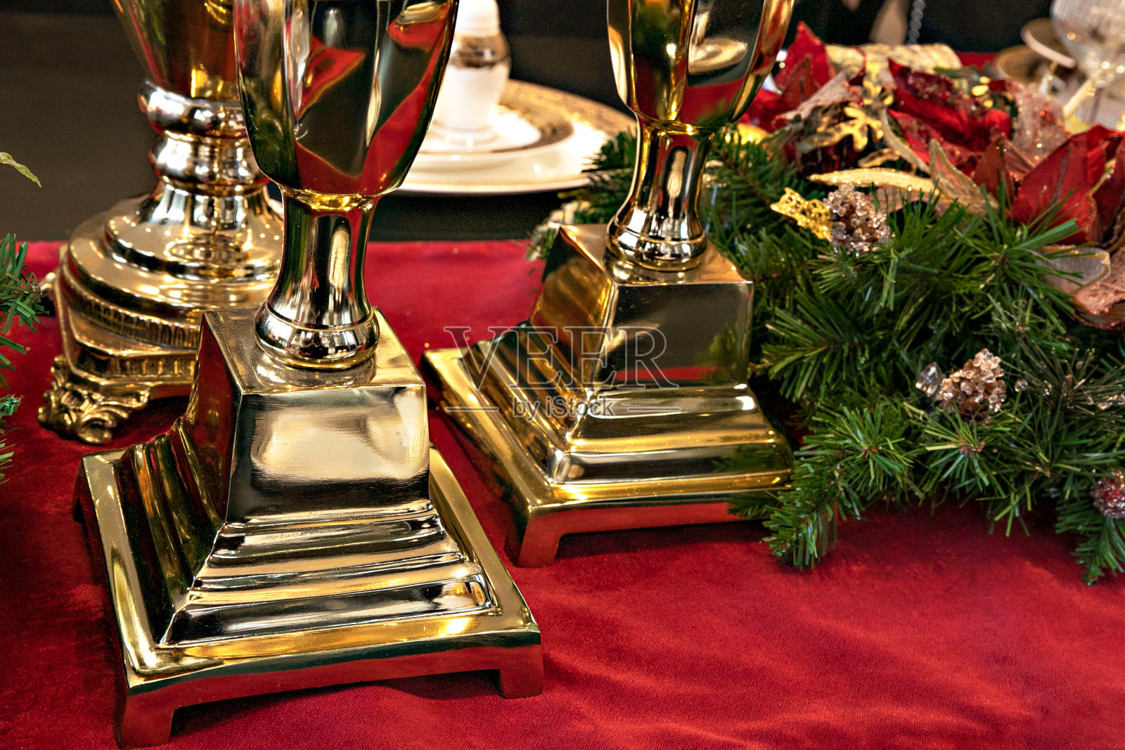 圣诞装饰表照片摄影图片