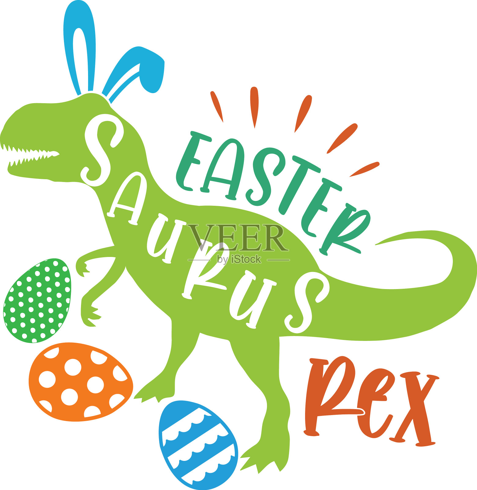 复活节的恐龙设计元素图片