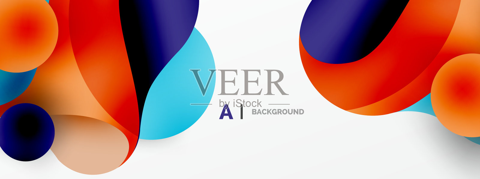 流动的几何形状极简抽象插画图片素材